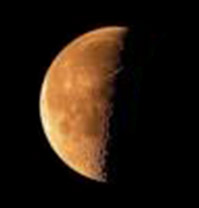 Waning Crescent of the Moon. Day, 8