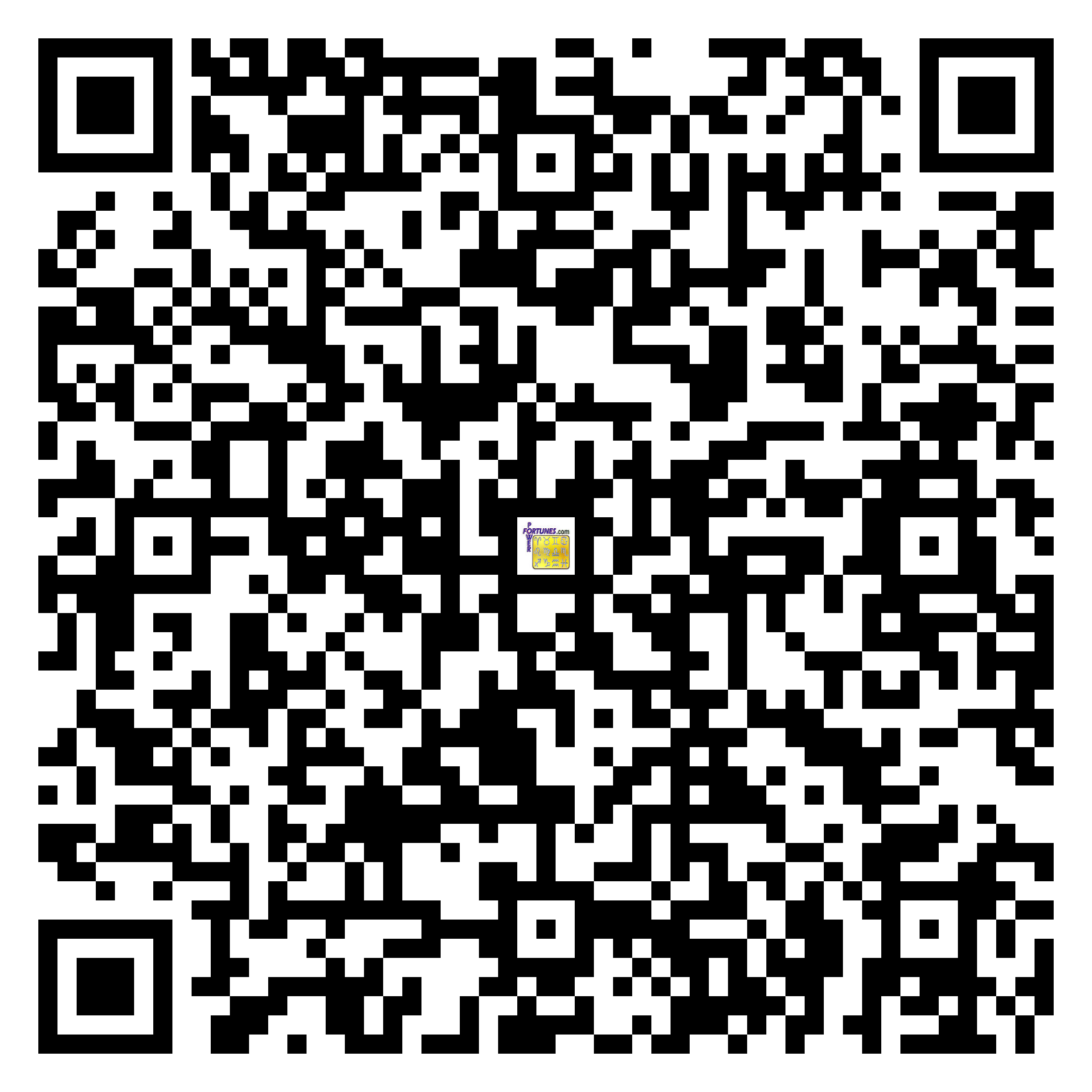 Download QR Code for PowerFortunes.com SKU# Pwr.bd50X33-s