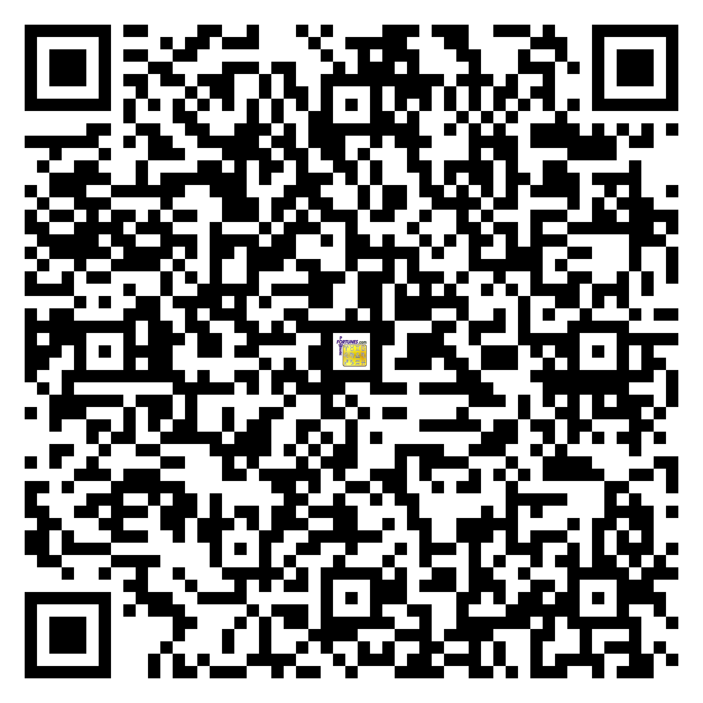 Download QR Code for PowerFortunes.com SKU# Pwr.fy13X15-m