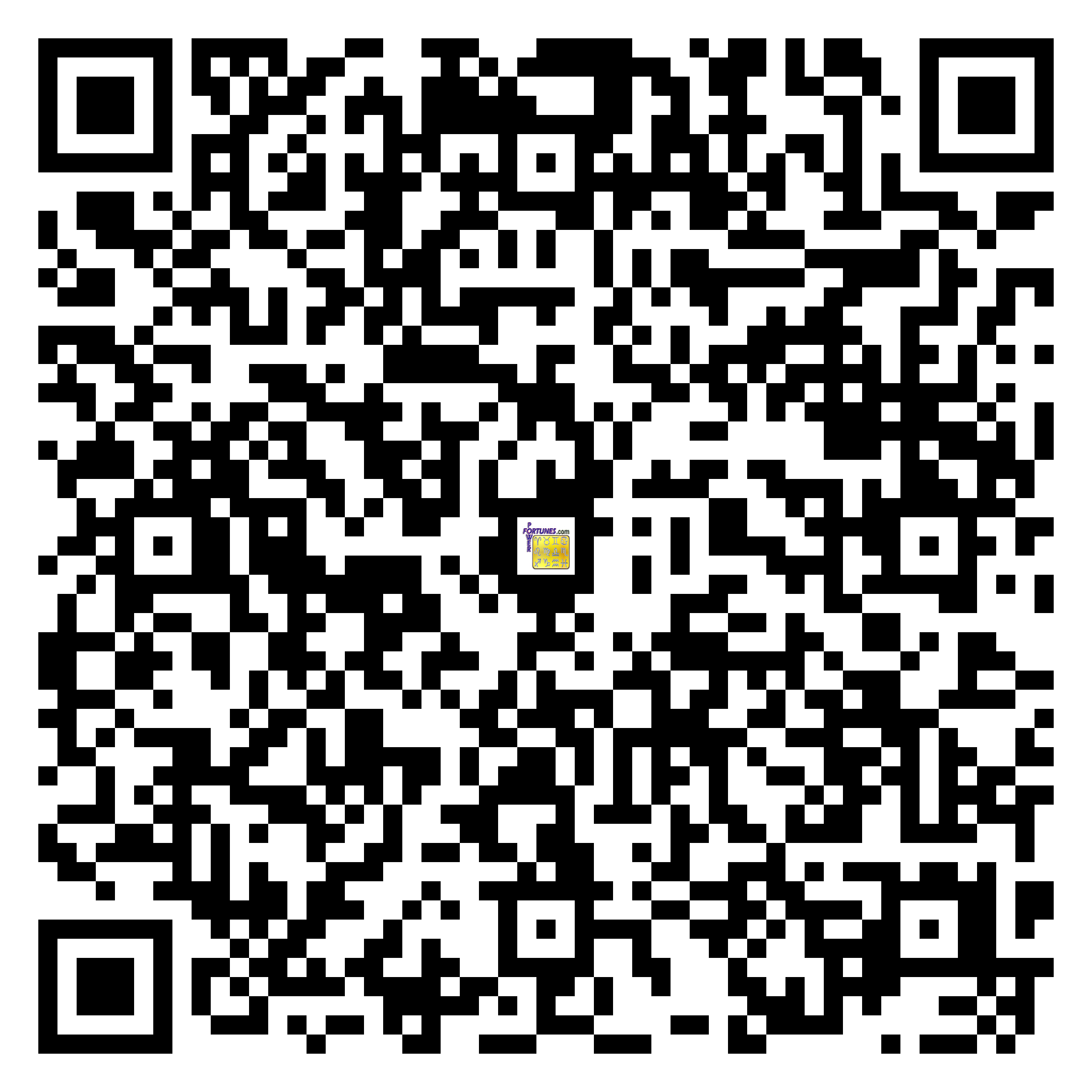 Download QR Code for PowerFortunes.com SKU# Pwr.lk61X89-s