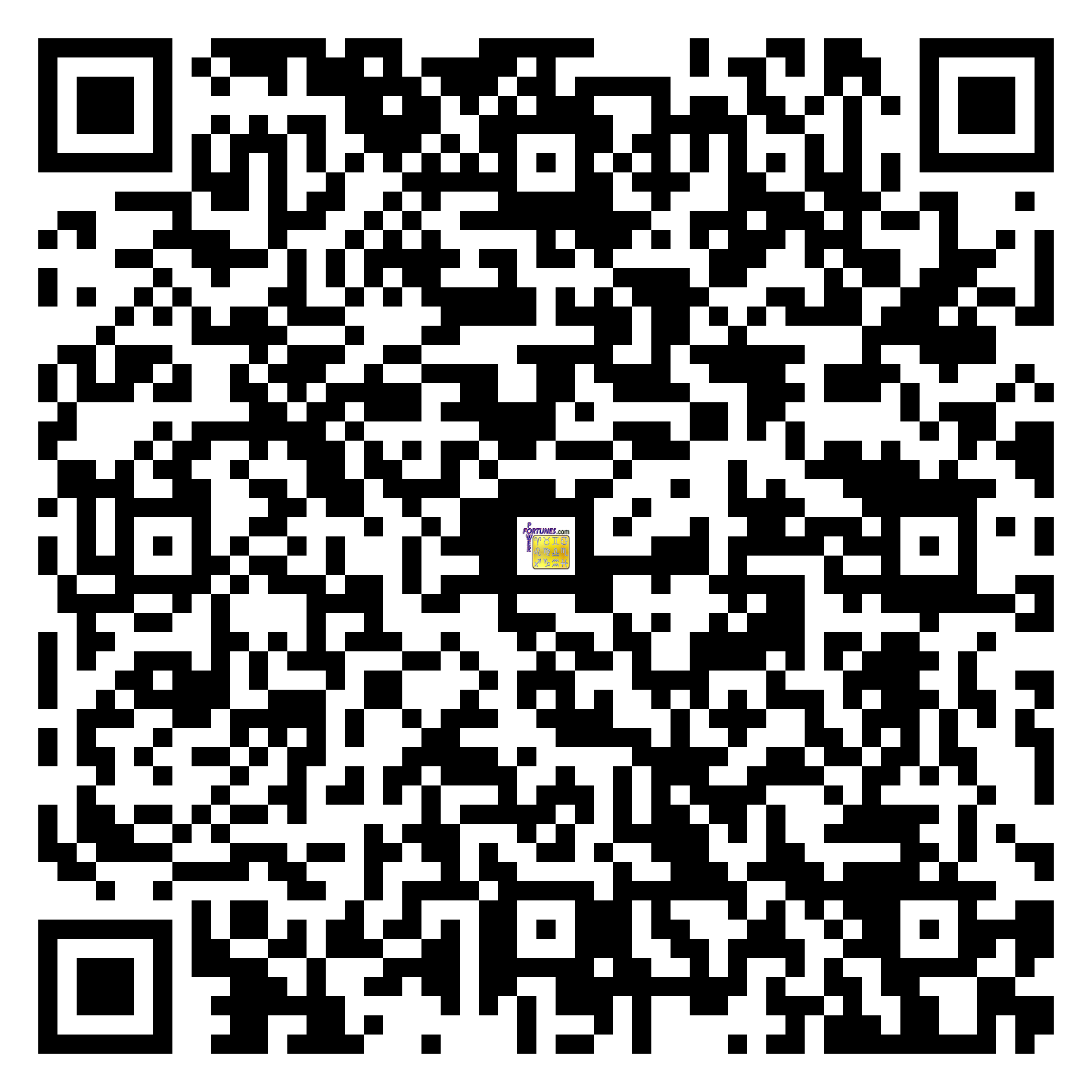 Download QR Code for PowerFortunes.com SKU# Pwr.lk87X143-s