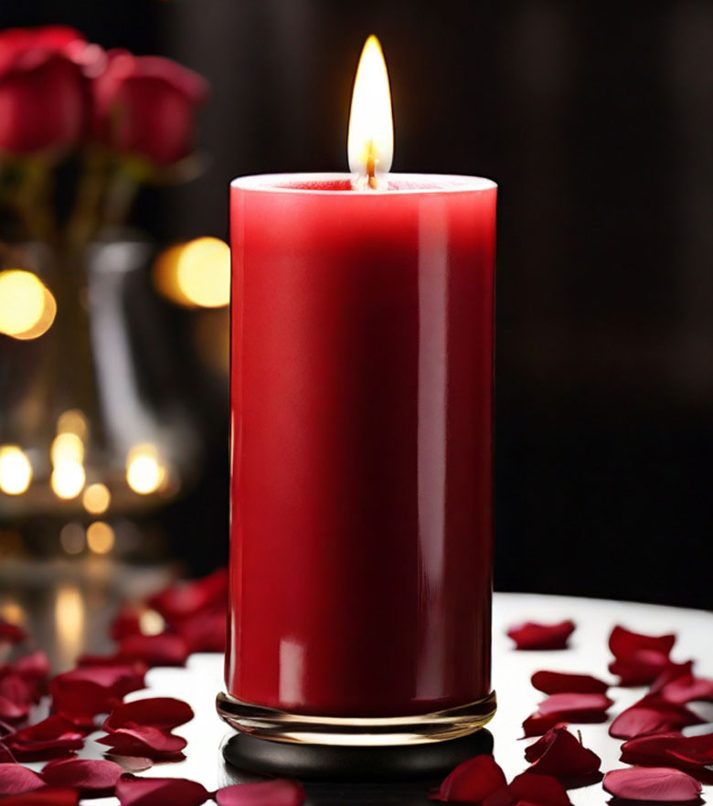 Red Candles for good luck